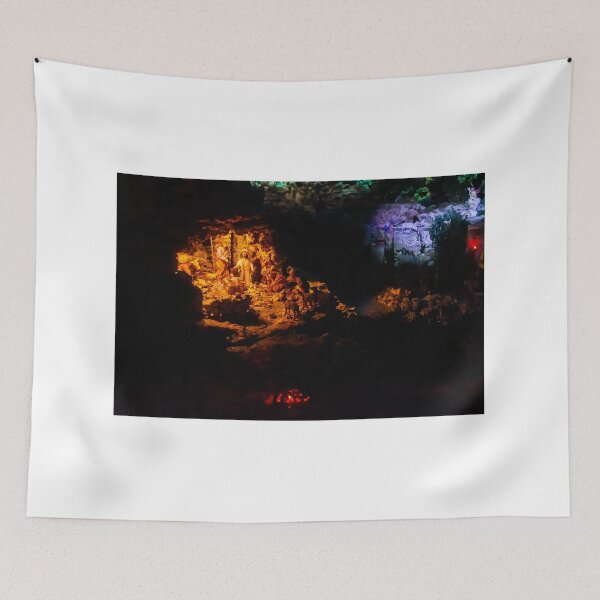 Item preview, Nativity Scene In Dimly Lit Cave With Warm Glow, Animals, And Stone Setting designed and sold by Nmallia.