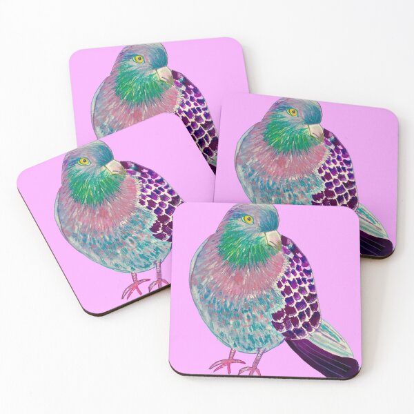 Item preview, Pigeon on pink designed and sold by MyCraftyNell.