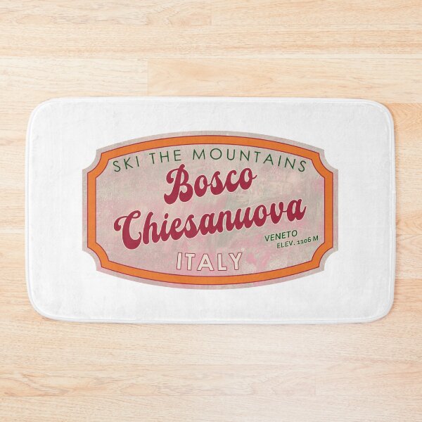 Item preview, Bosco Chiesanuova, Italy, Veneto, Ski, textured skiing badge designed and sold by Wanderful-roads.