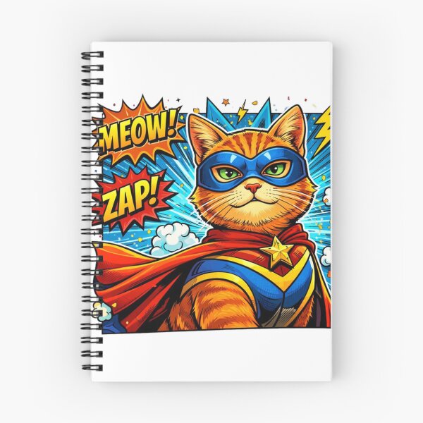 Item preview, Superhero Cat Comic “MEOW! ZAP!” designed and sold by the-dovlat.