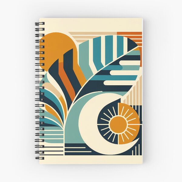 Item preview, Abstract Monstera Leaf with Sun and Moon Shapes designed and sold by InkSmithery.