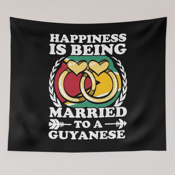 Item preview, Happiness Is Being Married To A Guyanese designed and sold by GabbyKash.