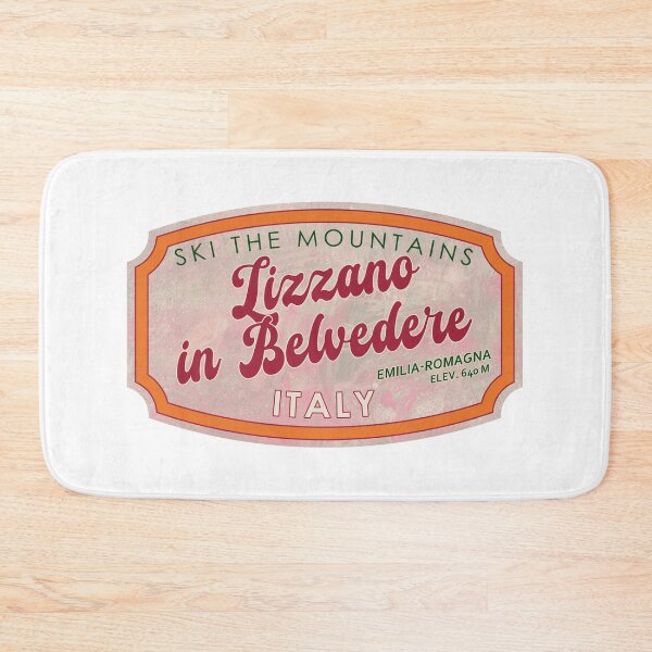 Item preview, Lizzano in Belvedere, Italy, Emilia-Romagna, Ski, textured skiing badge designed and sold by Wanderful-roads.