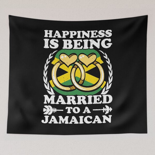 Item preview, Happiness Is Being Married To A Jamaican designed and sold by GabbyKash.