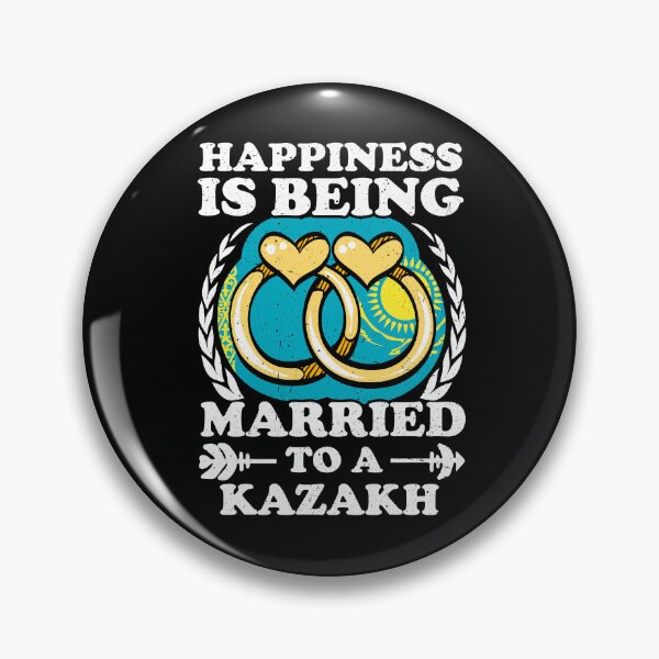 Item preview, Happiness Is Being Married To A Kazakh designed and sold by GabbyKash.