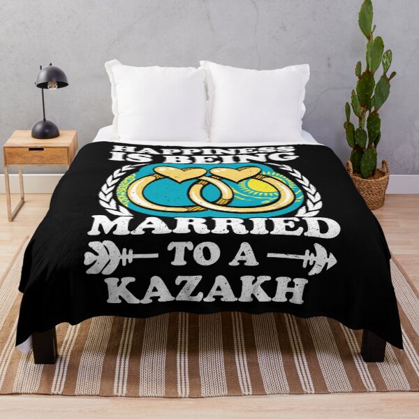 Item preview, Happiness Is Being Married To A Kazakh designed and sold by GabbyKash.