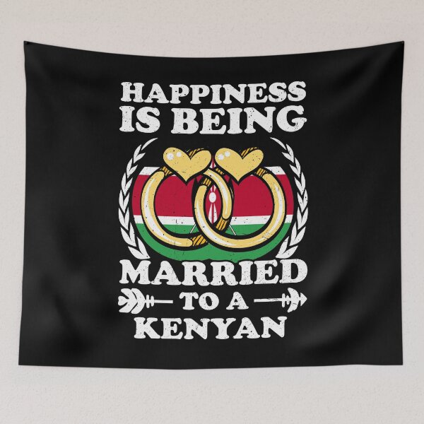 Item preview, Happiness Is Being Married To A Kenyan designed and sold by GabbyKash.