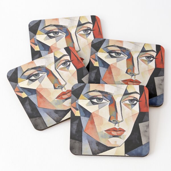 Item preview, Cubist Portrait of a Beautiful Woman designed and sold by StudioDestruct.
