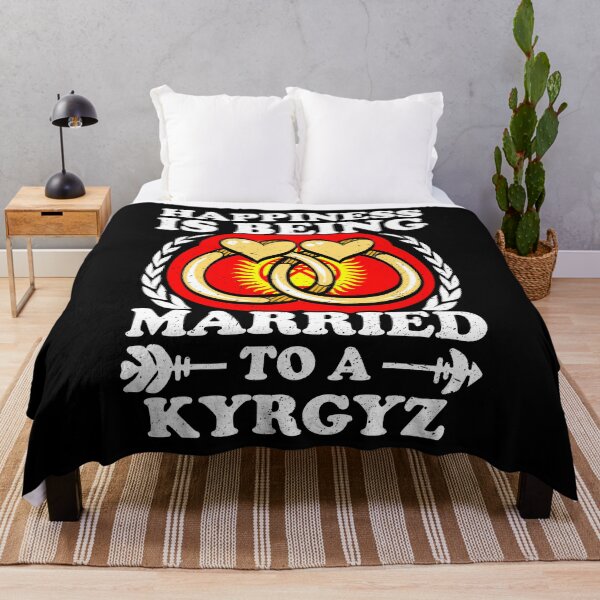 Item preview, Happiness Is Being Married To A Kyrgyz designed and sold by GabbyKash.