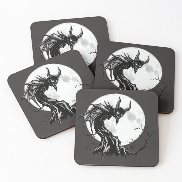 Item preview, Spooky Creature Under the Moon designed and sold by UnhingedBird.