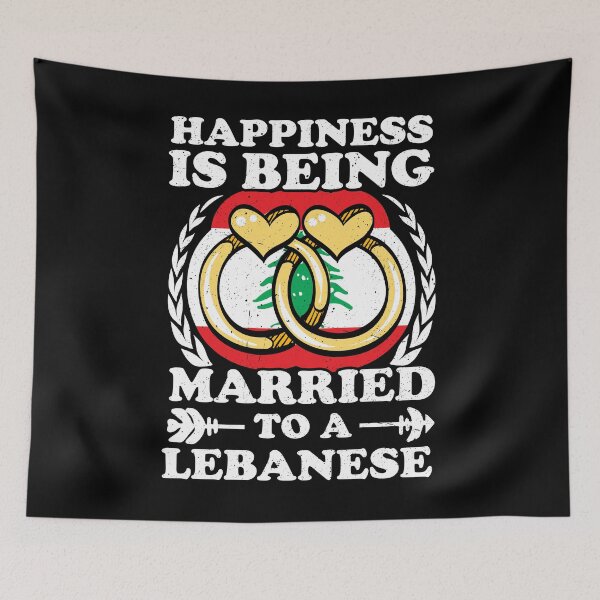 Aperçu de l'œuvre Le bonheur, c'est d'être marié(e) à un(e) Libanais(e) créée et vendue par GabbyKash.