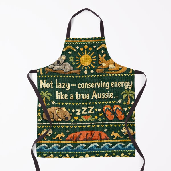 Item preview, True Aussie Conserving Energy Cozy Knit Pattern Design designed and sold by Mauswohn.
