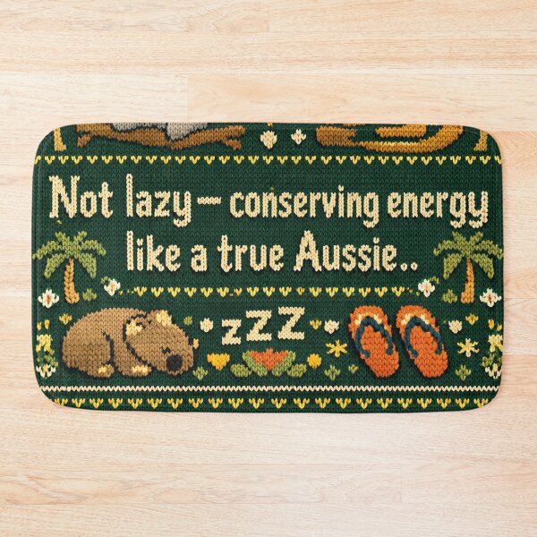 Item preview, True Aussie Conserving Energy Cozy Knit Pattern Design designed and sold by Mauswohn.