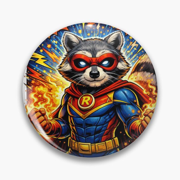 Artikelvorschau, Waschbär-Superhelden-Comic „POW! CRASH!“ entworfen und verkauft von the-dovlat.