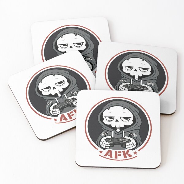 Item preview, Mentally AFK Gamer Skeleton Black & White Version designed and sold by laggy-soul-0.