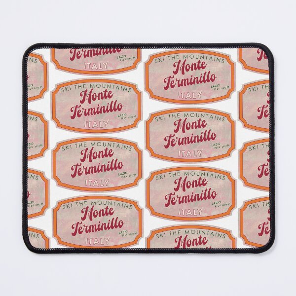Item preview, Monte Terminillo, Italy, Lazio, Ski, textured skiing badge designed and sold by Wanderful-roads.