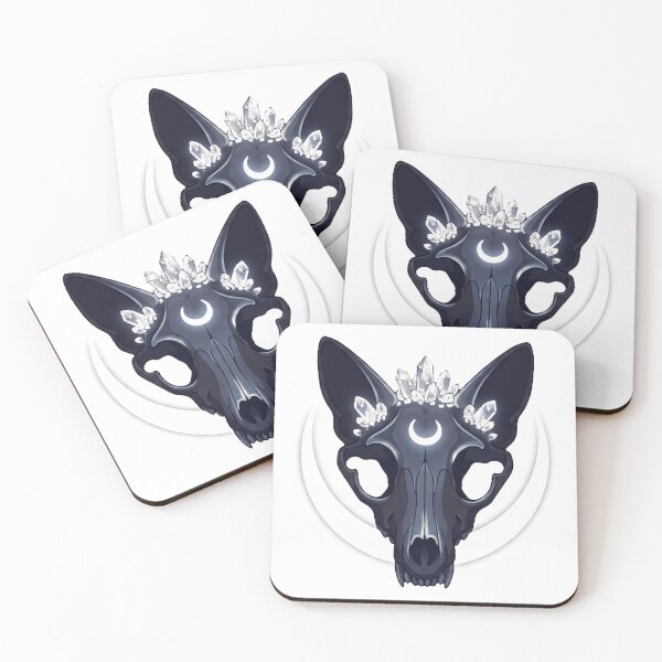 Item preview, Fox Skull Crystal Halo Sigil designed and sold by IllumeInk.