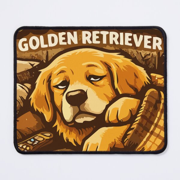 Item preview, Couch Mode Golden Retriver –  Dog Humor designed and sold by OneMoments.
