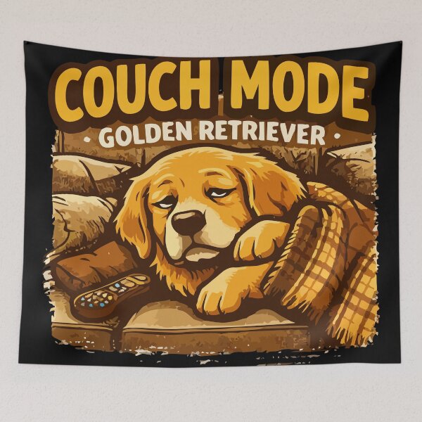 Item preview, Couch Mode Golden Retriver –  Dog Humor designed and sold by OneMoments.