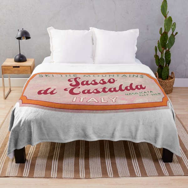 Item preview, Sasso di Castalda, Italy, Basilicata, Ski, textured skiing badge designed and sold by Wanderful-roads.