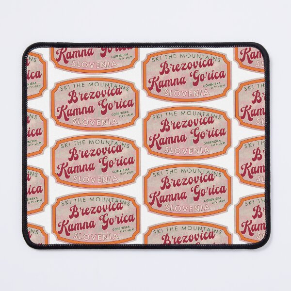 Item preview, Brezovica–Kamna Gorica, Slovenia, Gorenjska, Ski, textured skiing badge designed and sold by Wanderful-roads.
