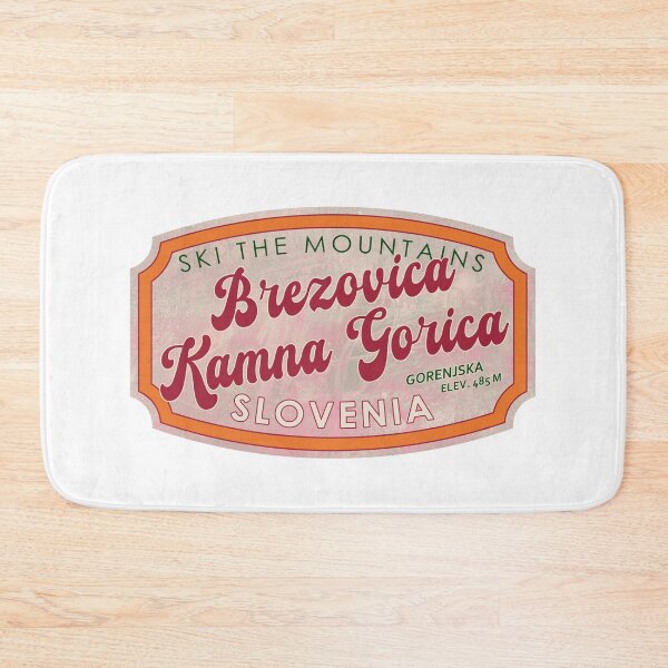 Item preview, Brezovica–Kamna Gorica, Slovenia, Gorenjska, Ski, textured skiing badge designed and sold by Wanderful-roads.