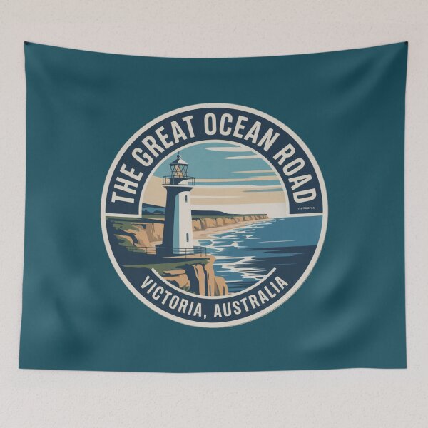 Item preview, The Great Ocean Road – Iconic Victoria Coastal Drive Sticker designed and sold by Random Designs.