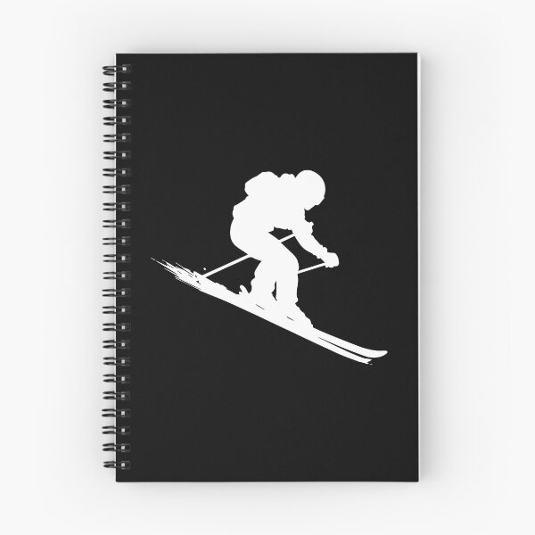 Item preview, Skier Silhouette – Minimal Alpine Motion Art designed and sold by BrushRushX.