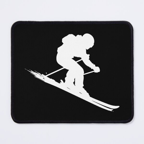 Item preview, Skier Silhouette – Minimal Alpine Motion Art designed and sold by BrushRushX.