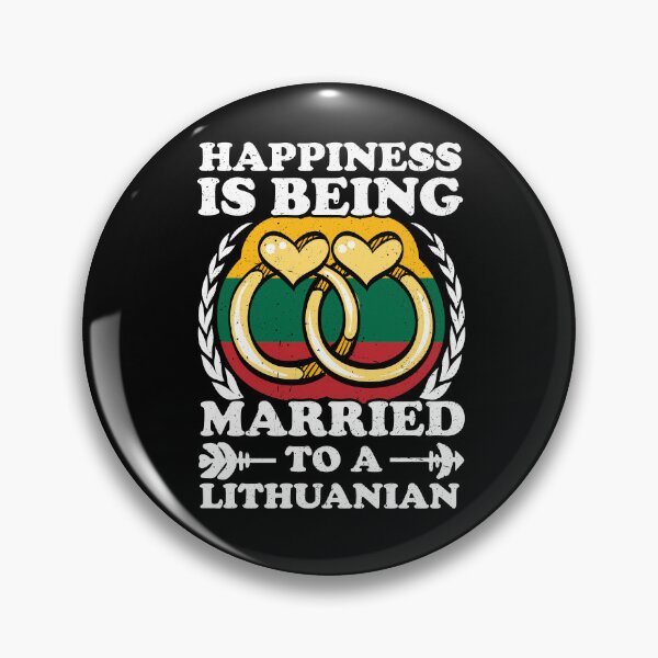Item preview, Happiness Is Being Married To A Lithuanian designed and sold by GabbyKash.