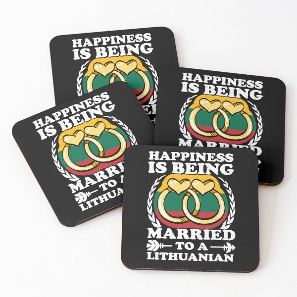 Item preview, Happiness Is Being Married To A Lithuanian designed and sold by GabbyKash.