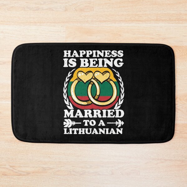 Item preview, Happiness Is Being Married To A Lithuanian designed and sold by GabbyKash.