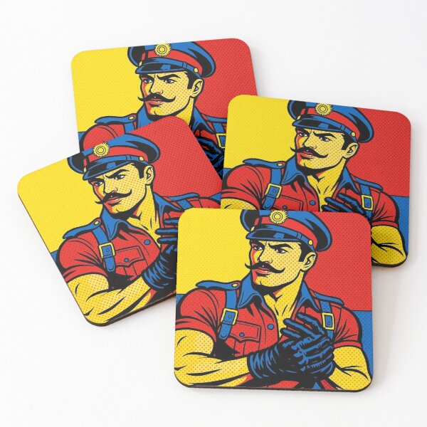 Item preview, Gay Leather Los Angeles Sir Mike Pop Art Pride Graphic Design designed and sold by ItsAKinkThing.