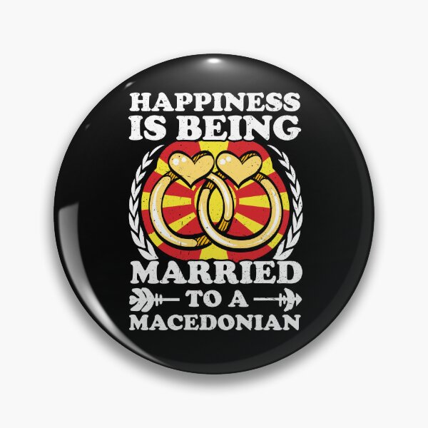 Item preview, Happiness Is Being Married To A Macedonian designed and sold by GabbyKash.