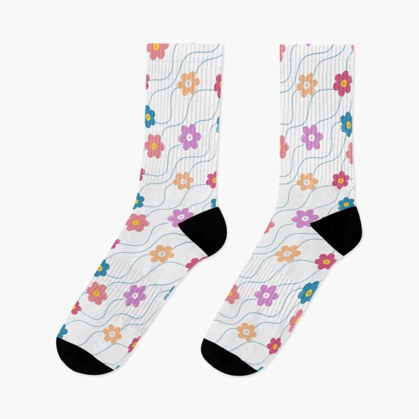 Item preview, Wavy Floral Seamless Pattern – Pastel Bloom designed and sold by SmallDart Creations.