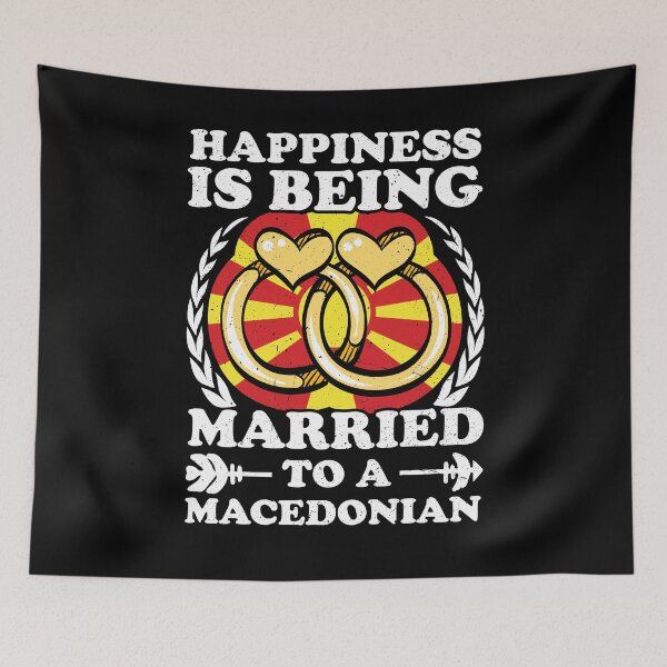 Item preview, Happiness Is Being Married To A Macedonian designed and sold by GabbyKash.