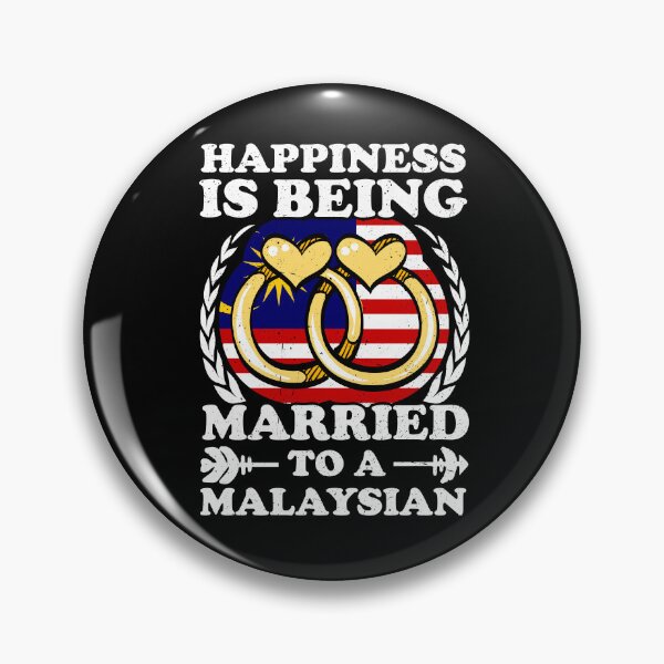 Item preview, Happiness Is Being Married To A Malaysian designed and sold by GabbyKash.