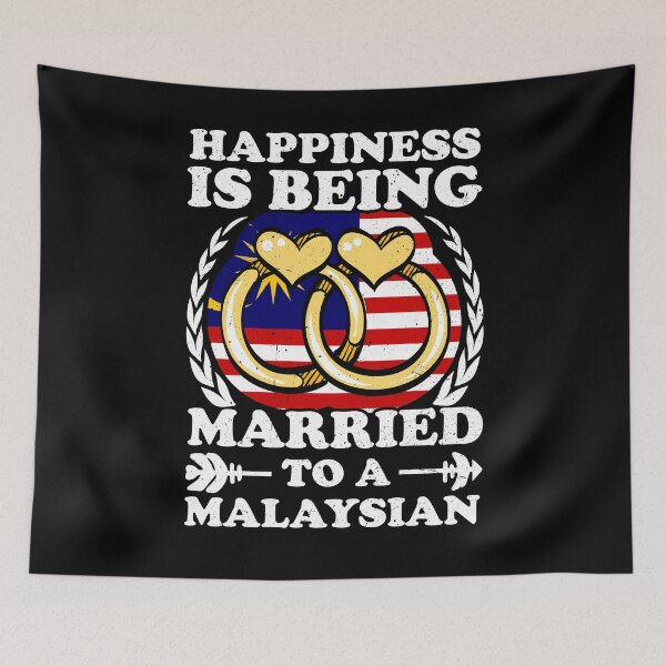 Item preview, Happiness Is Being Married To A Malaysian designed and sold by GabbyKash.