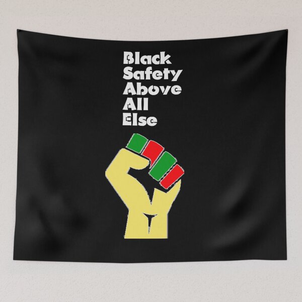 Item preview, Black Safety Above All Else designed and sold by zwashington80.