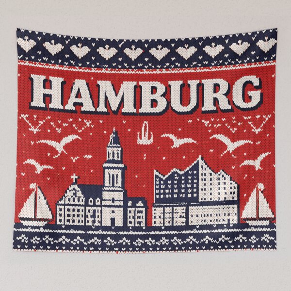 Item preview, Hamburg Skyline Elbphilharmonie Maritime Knitting Pattern Design designed and sold by Mauswohn.