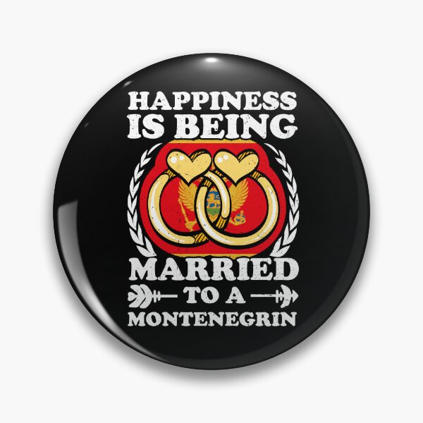 Item preview, Happiness Is Being Married To A Montenegrin designed and sold by GabbyKash.