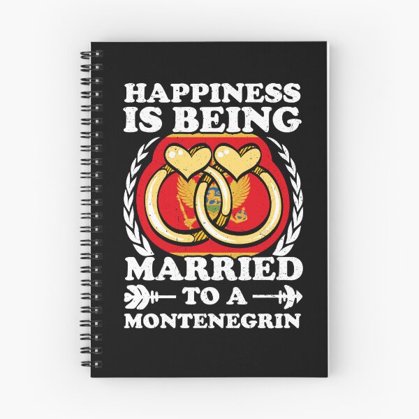 Item preview, Happiness Is Being Married To A Montenegrin designed and sold by GabbyKash.