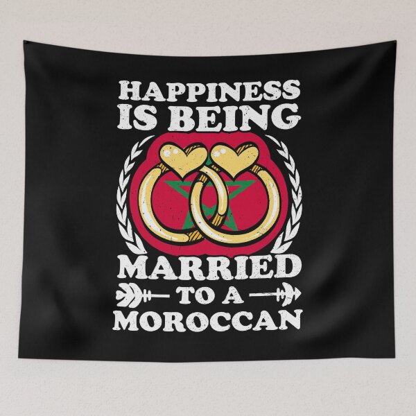 Item preview, Happiness Is Being Married To A Moroccan designed and sold by GabbyKash.