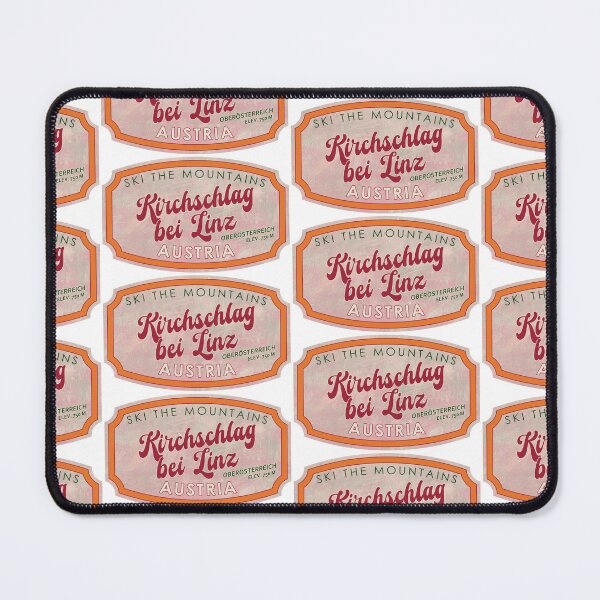 Item preview, Kirchschlag bei Linz, Austria, Oberösterreich, Ski, textured skiing badge designed and sold by Wanderful-roads.