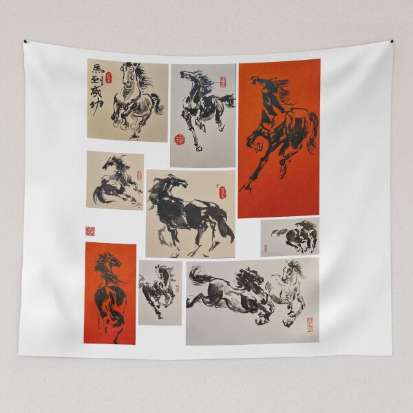 Item preview, Horse Painting Compilation designed and sold by Huluhua.