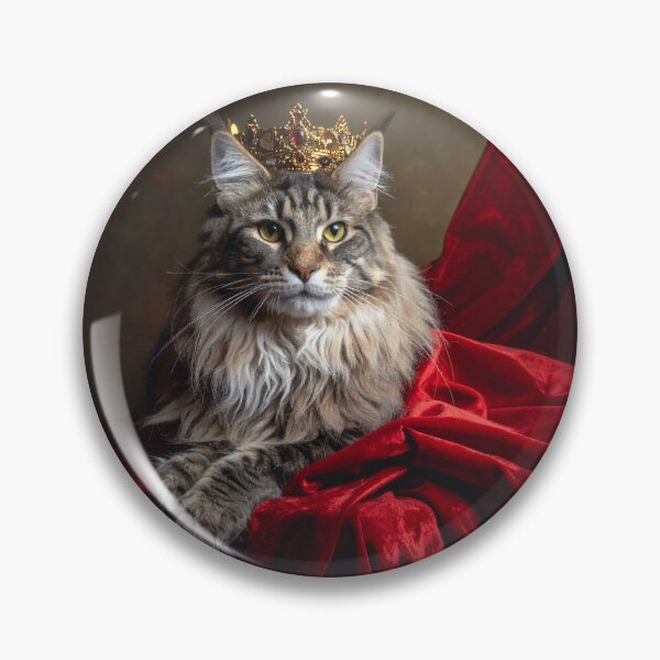 Item preview, Royal Crowned Cat Portrait Renaissance Style designed and sold by Rutvain.