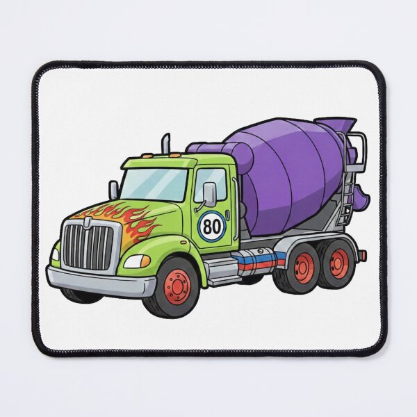 Item preview, Fiery Flame Dump Truck #80 Cartoon Hot Rod Concrete designed and sold by octozap.