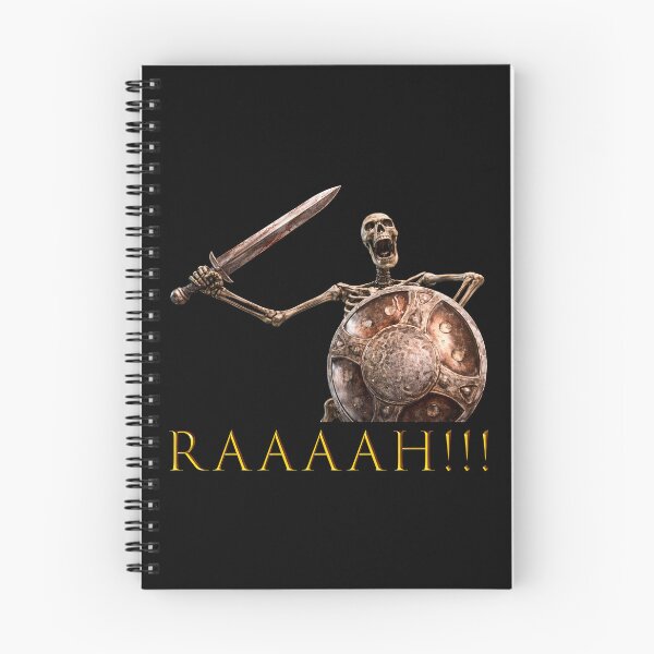 Item preview, Skeleton Banging Shield — RAAAH Meme designed and sold by R-A Designs.