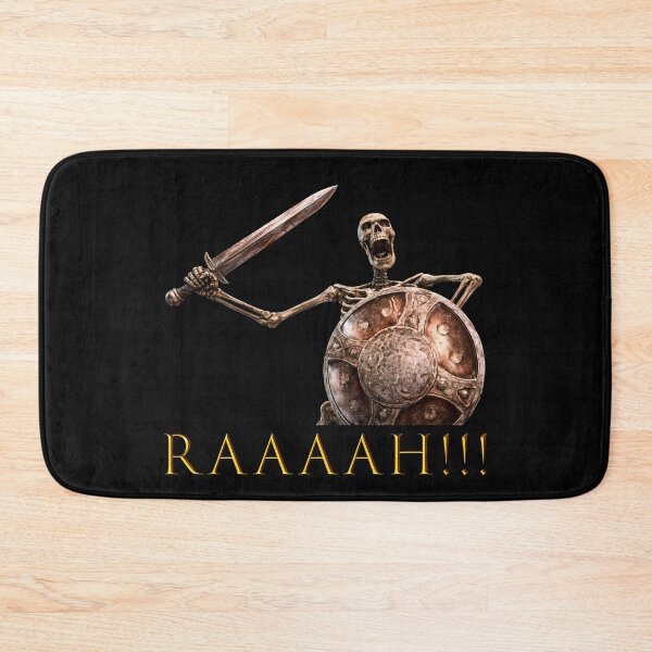 Item preview, Skeleton Banging Shield — RAAAH Meme designed and sold by R-A Designs.