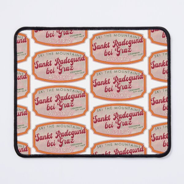 Item preview, Sankt Radegund bei Graz, Austria, Steiermark, Ski, textured skiing badge designed and sold by Wanderful-roads.